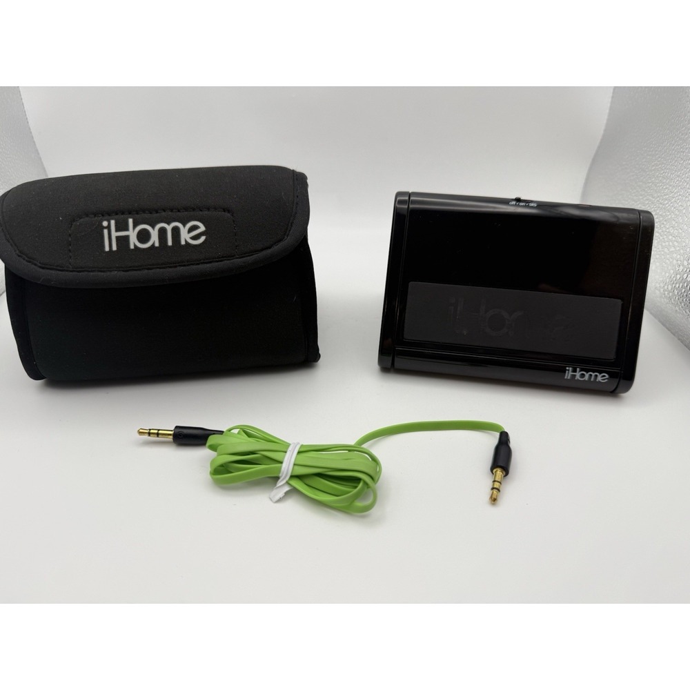 iHome IHM2B Go Anywhere/Play Anything Portable Stereo Speaker System S3